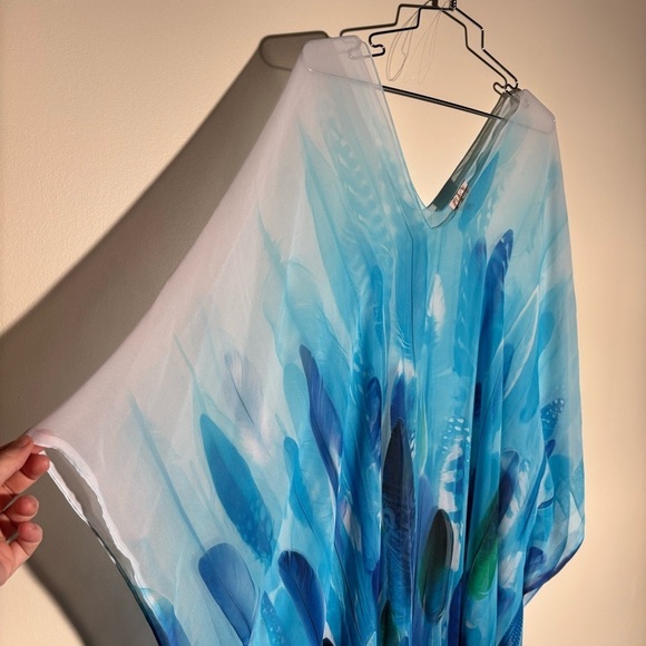 Peace By Lotta Stensson Feather Print Caftan - Picture 3 of 4
